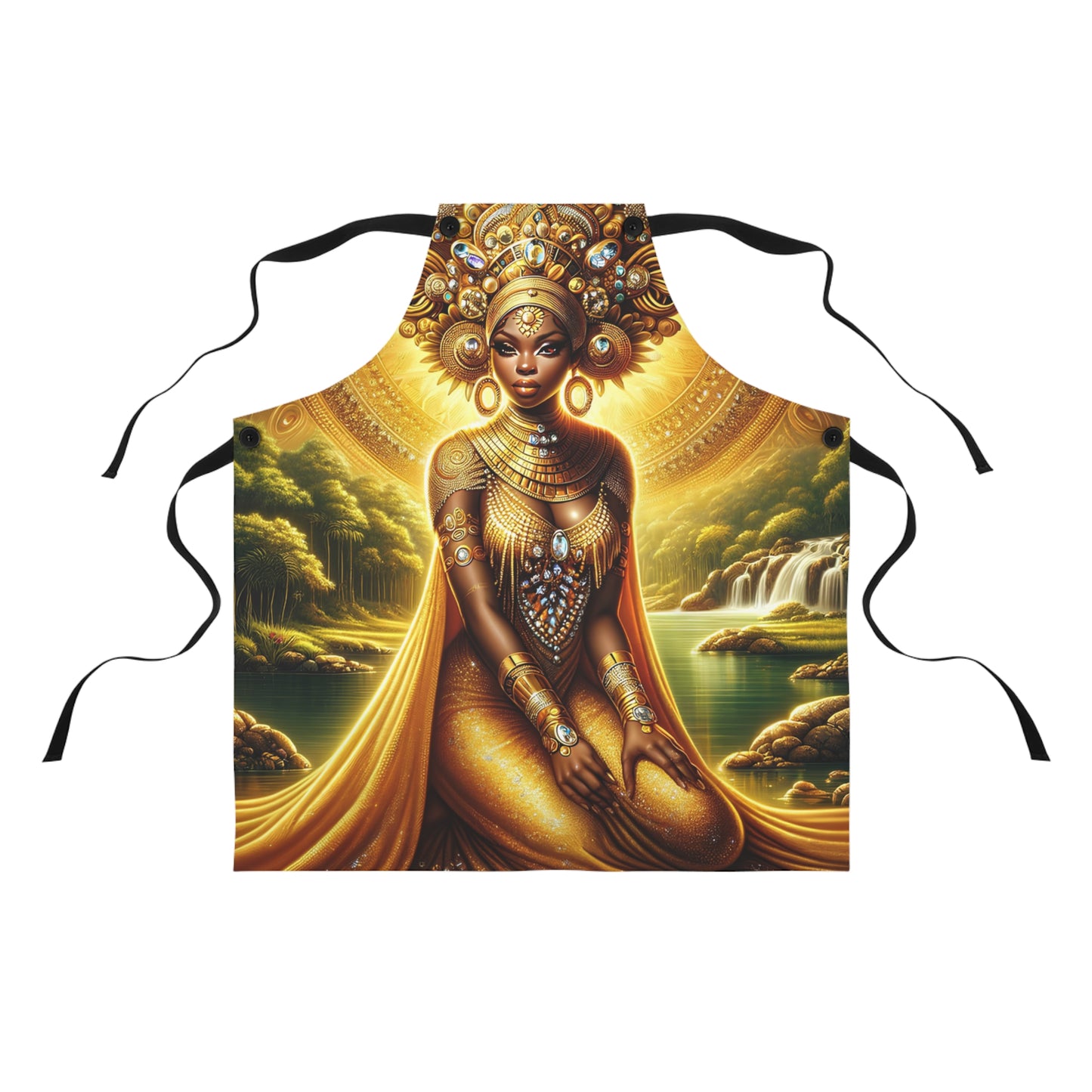 Apron Oshun| Gift for Her| Santeria | Regla De Ocha