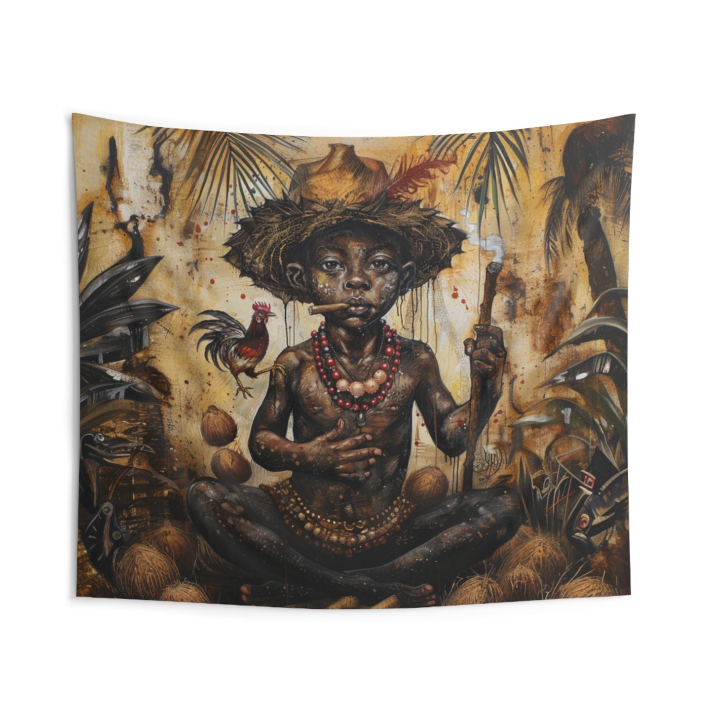 Orisha Elegua Tapestries | Wall Art | Yoruba | Santeria