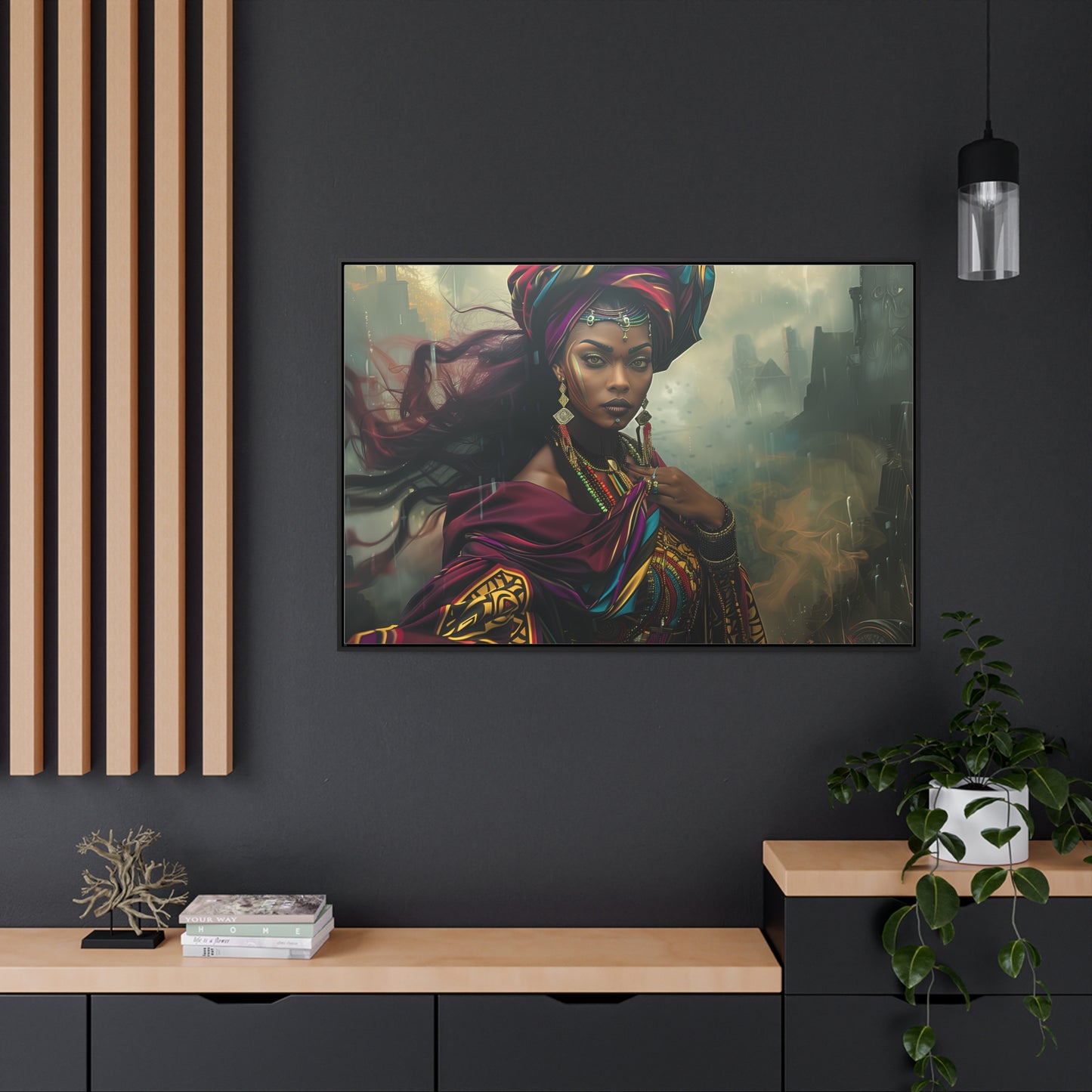 Oya Canvas | Home Decor Wall Art |Oversized Canvas | Yoruba | Santeria