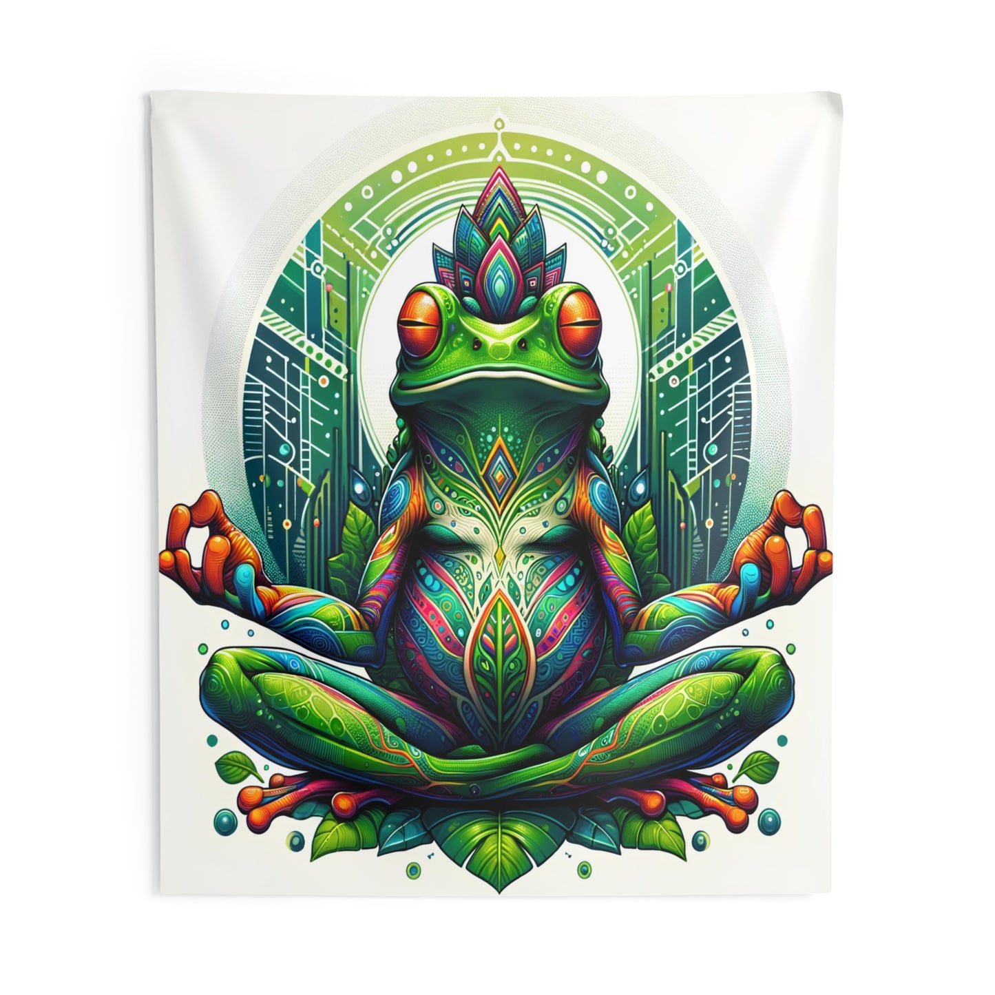 Tapestry - Kambo Frog | Spiritual Gift | Home Decor Art | Wall Hanging Tapestry