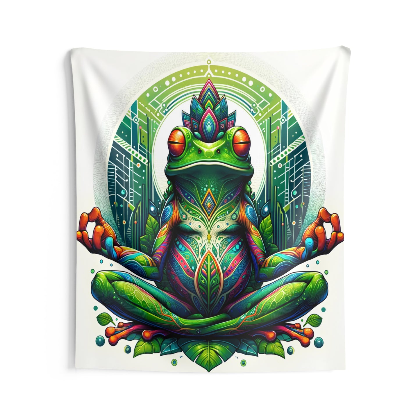 Tapestry - Kambo Frog | Spiritual Gift | Home Decor Art | Wall Hanging Tapestry