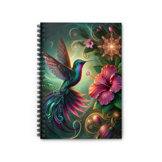 Hummingbird Hibiscus Spiral Notebook