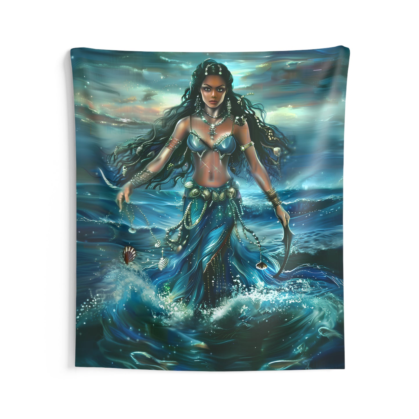 Yemaya Indoor Wall Tapestry - Panel De Trono