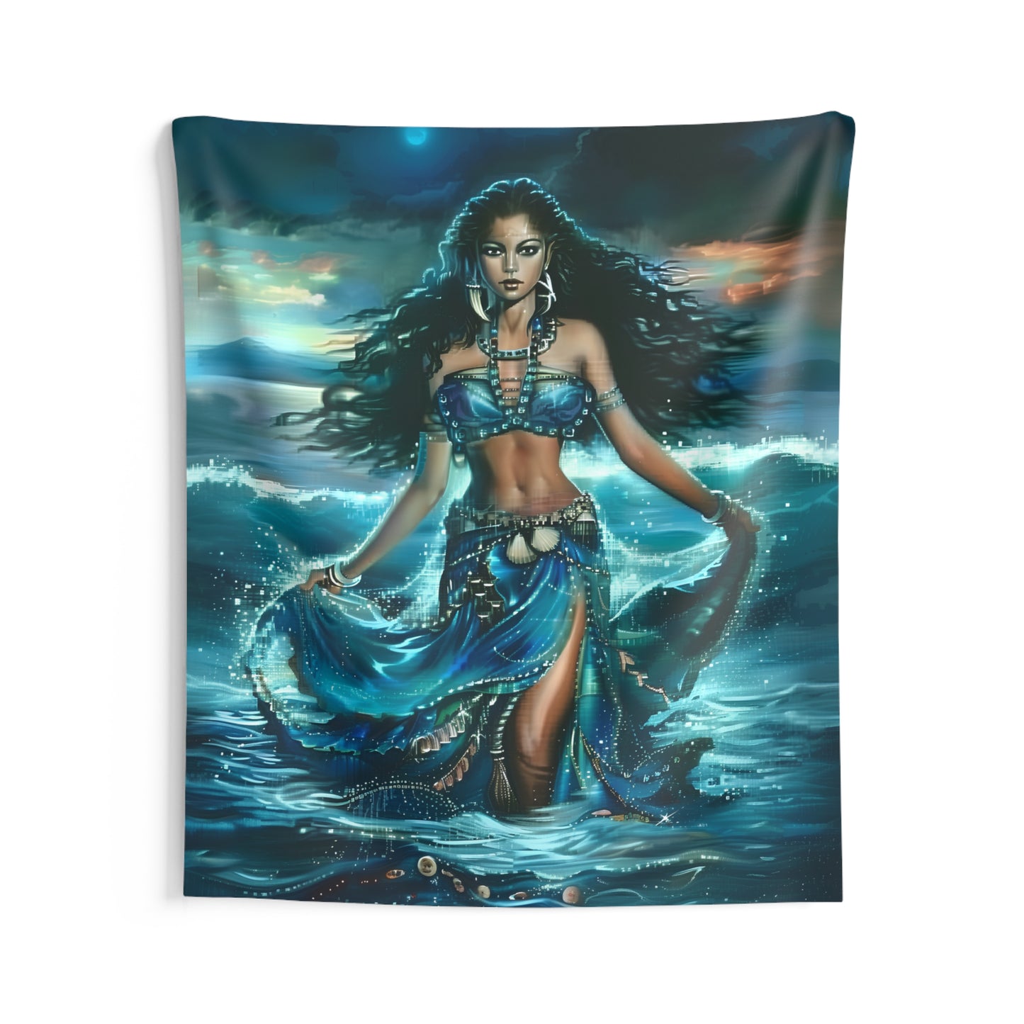 Yemaya Indoor Wall Tapestry - Panel De Trono