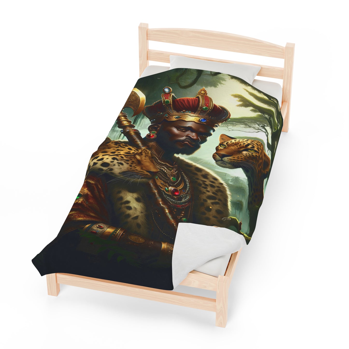 Orisha Shango Blanket | African Deity | Yoruba | Santeria