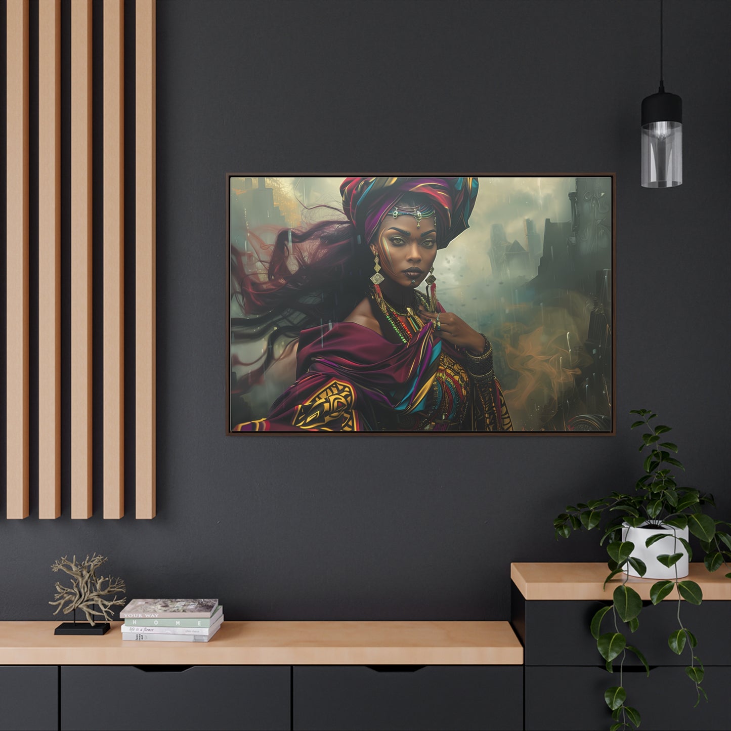 Oya Canvas | Home Decor Wall Art |Oversized Canvas | Yoruba | Santeria