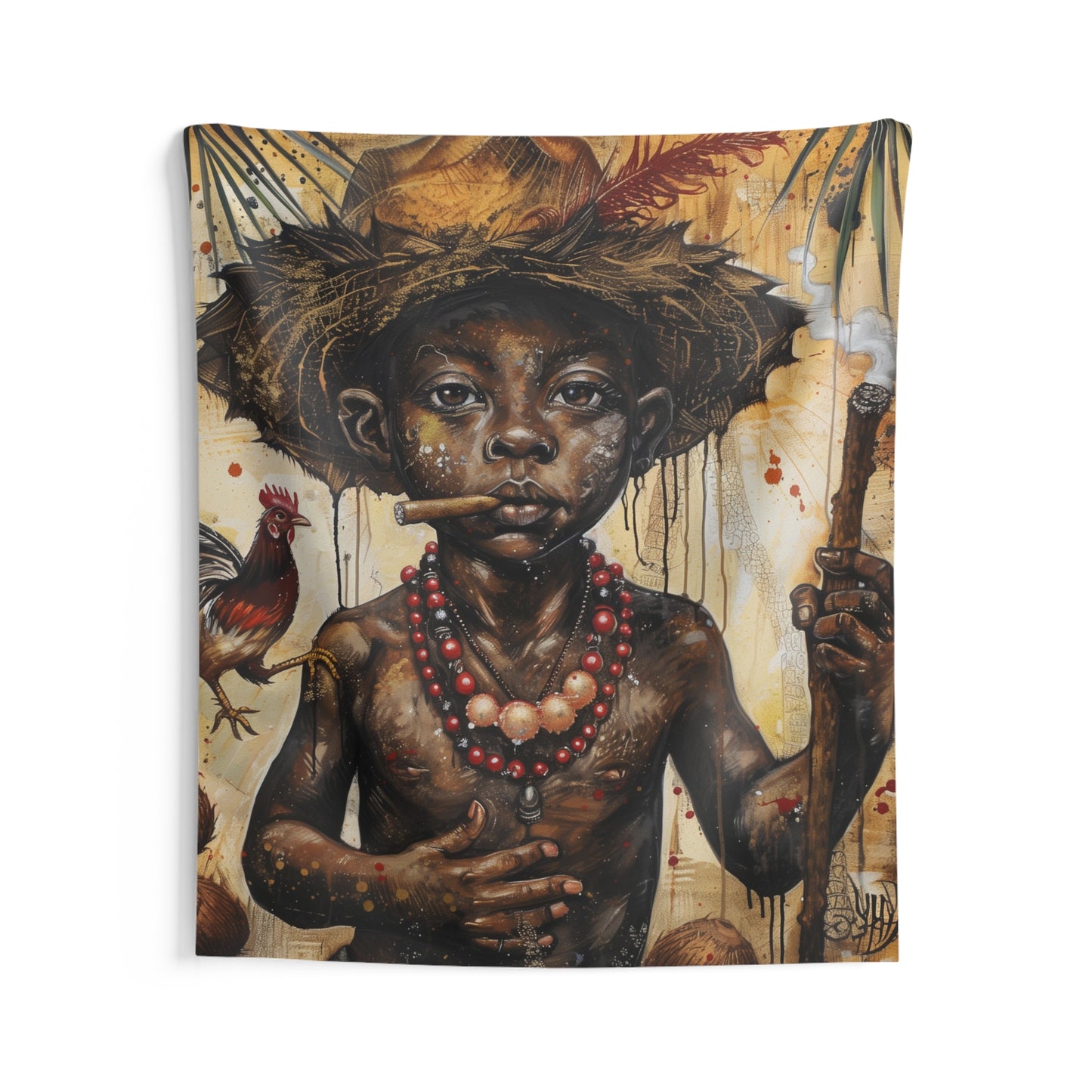 Orisha Elegua Tapestries | Wall Art | Yoruba | Santeria