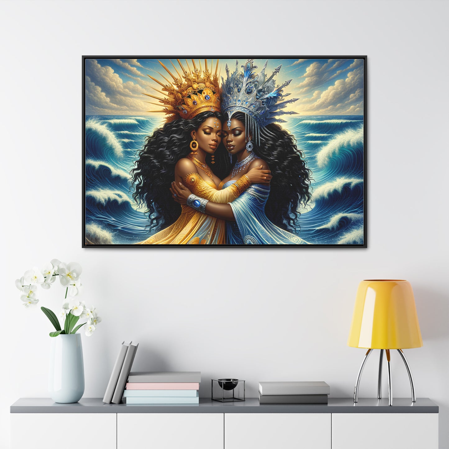 Dos Aguas Canvas | Yemaya Oshun | Home Decor Wall Art