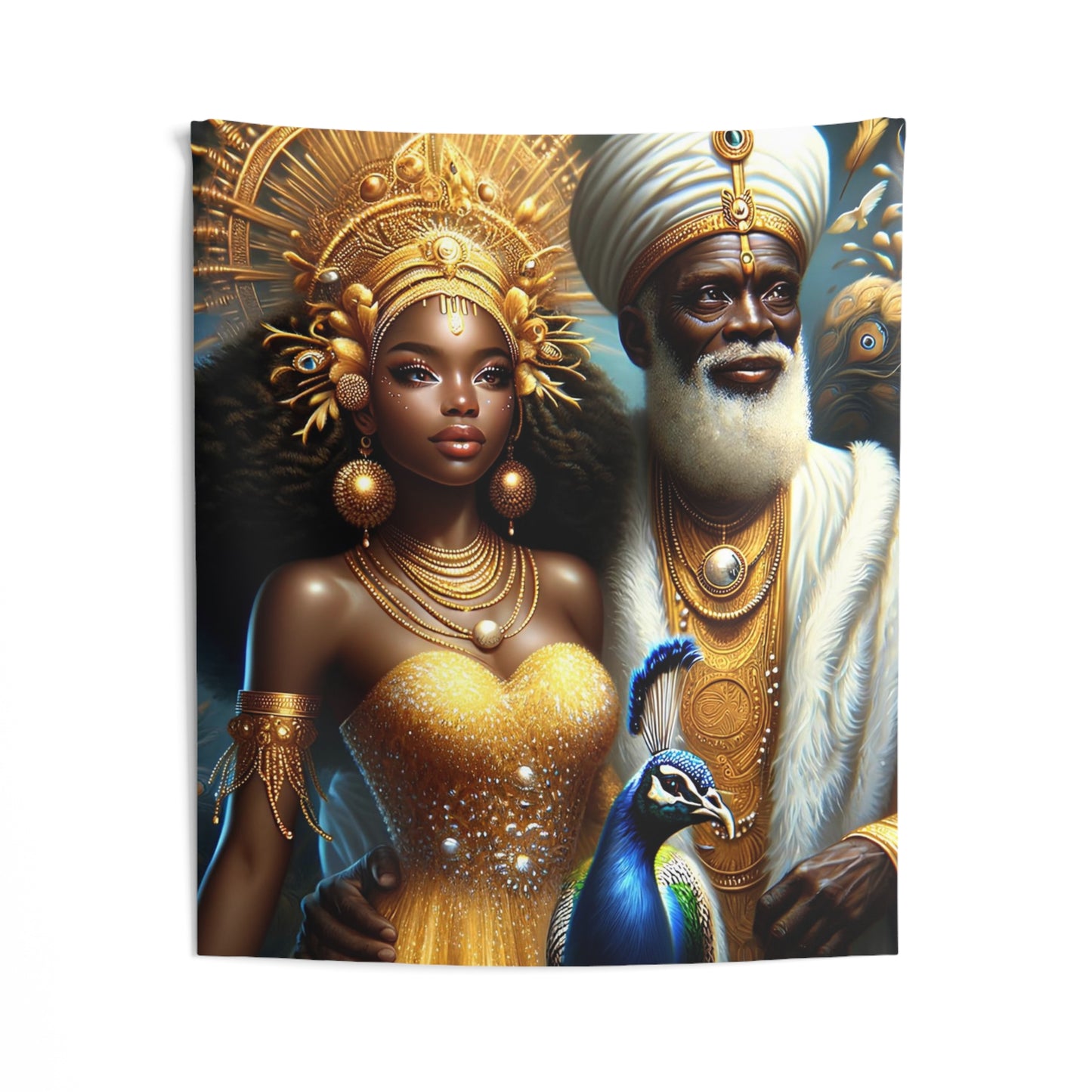 Orisha Oshun  & Obatala Tapestries | Wall Art | Yoruba | Santeria