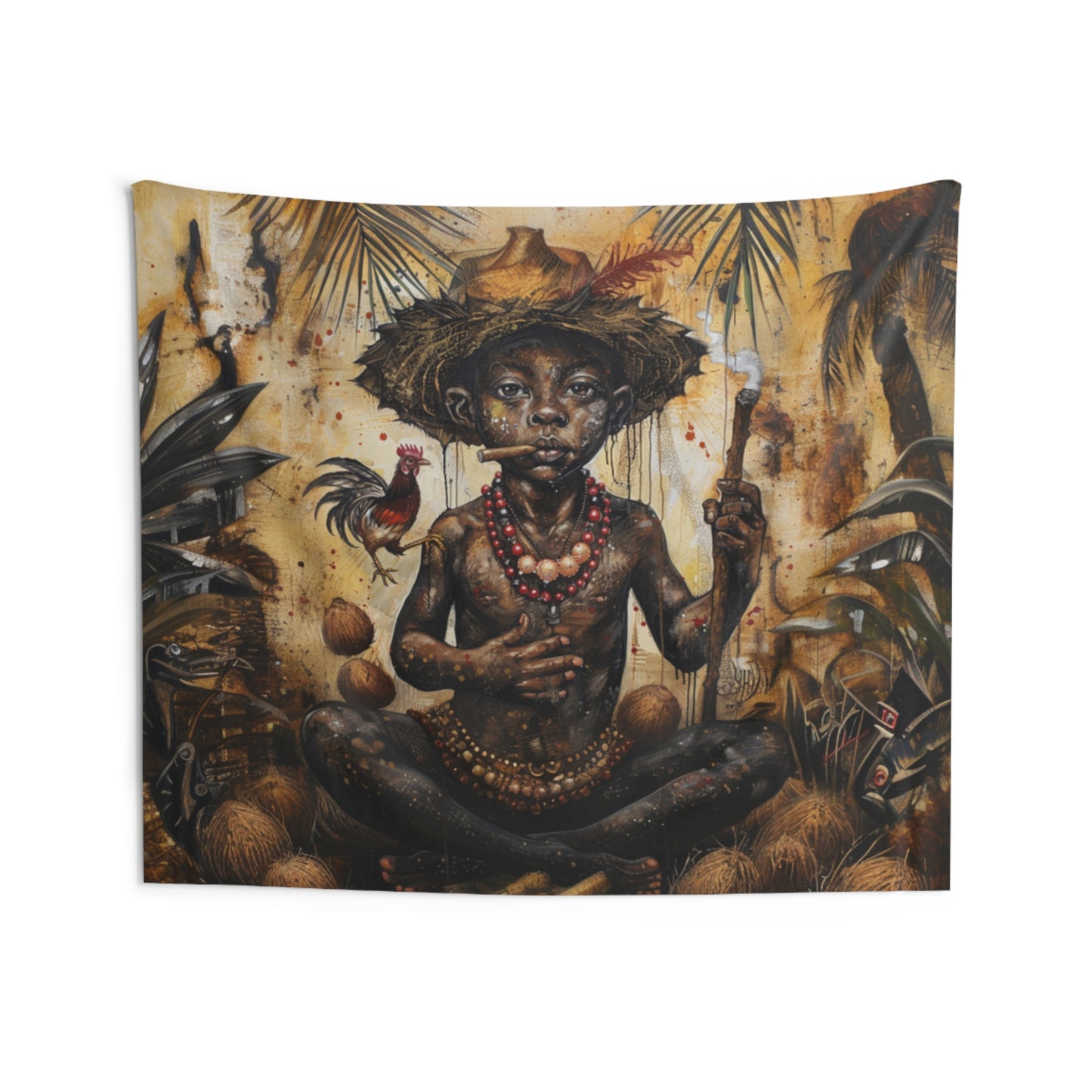 Orisha Elegua Tapestries | Wall Art | Yoruba | Santeria