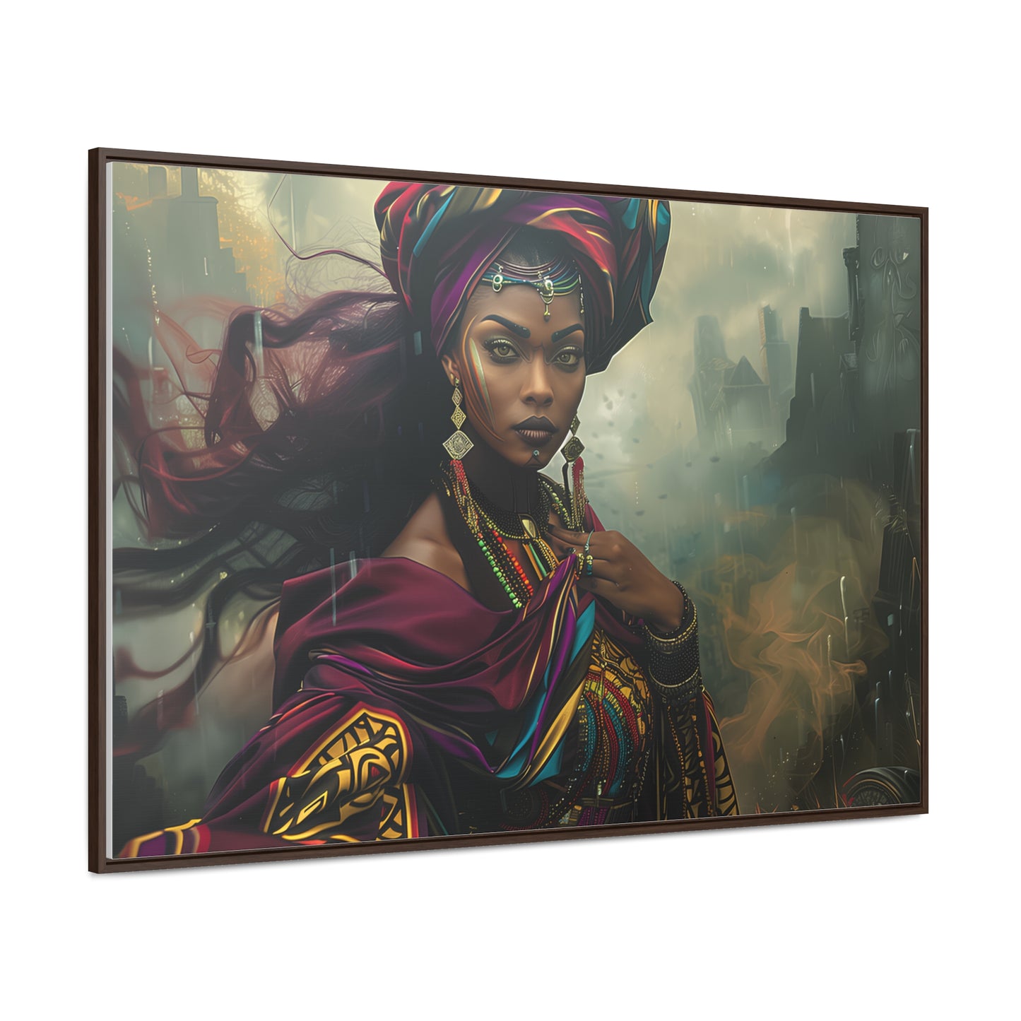 Oya Canvas | Home Decor Wall Art |Oversized Canvas | Yoruba | Santeria