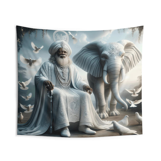 Orisha Obatala Indoor Wall Tapestry - Panel De Trono