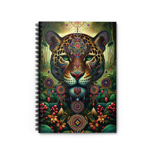 Jaguar  Ayahuasca Vision  Spiral Notebook - Ruled Line