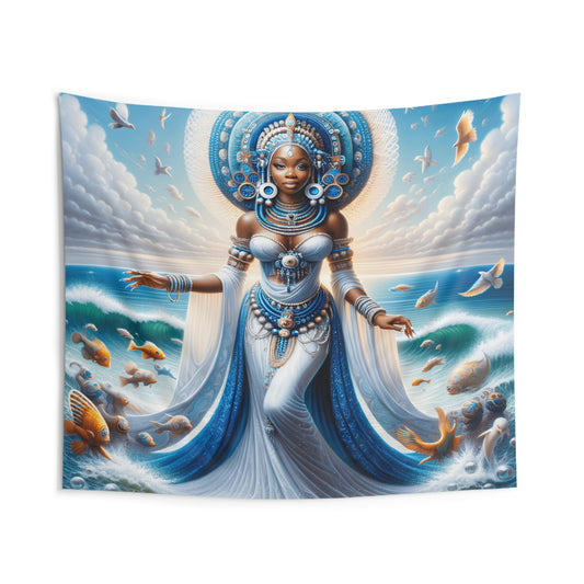 Orisha Yemaya Tapestries | Wall Art | Yoruba | Santeria