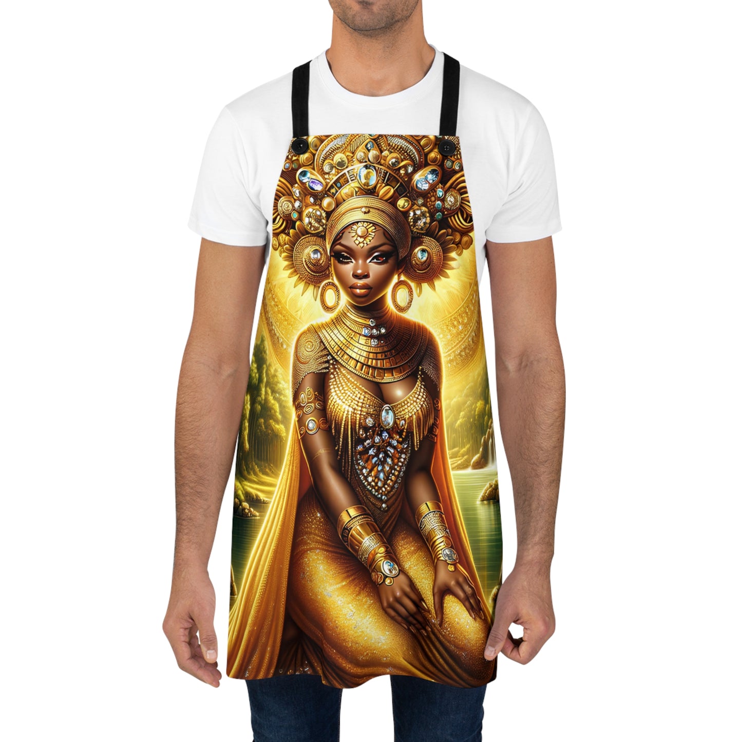 Apron Oshun| Gift for Her| Santeria | Regla De Ocha