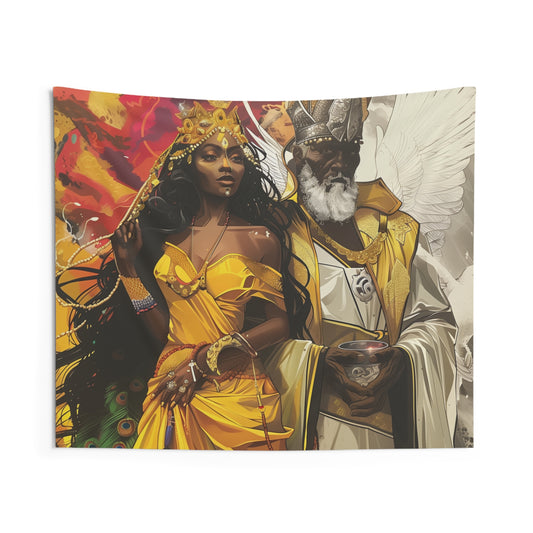 Orisha Oshun  & Obatala Tapestries | Wall Art | Yoruba | Santeria