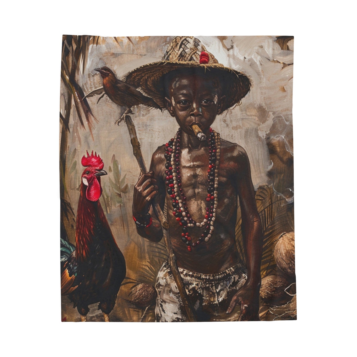 Orisha Elegua Blanket | African Deity | Yoruba | Santeria