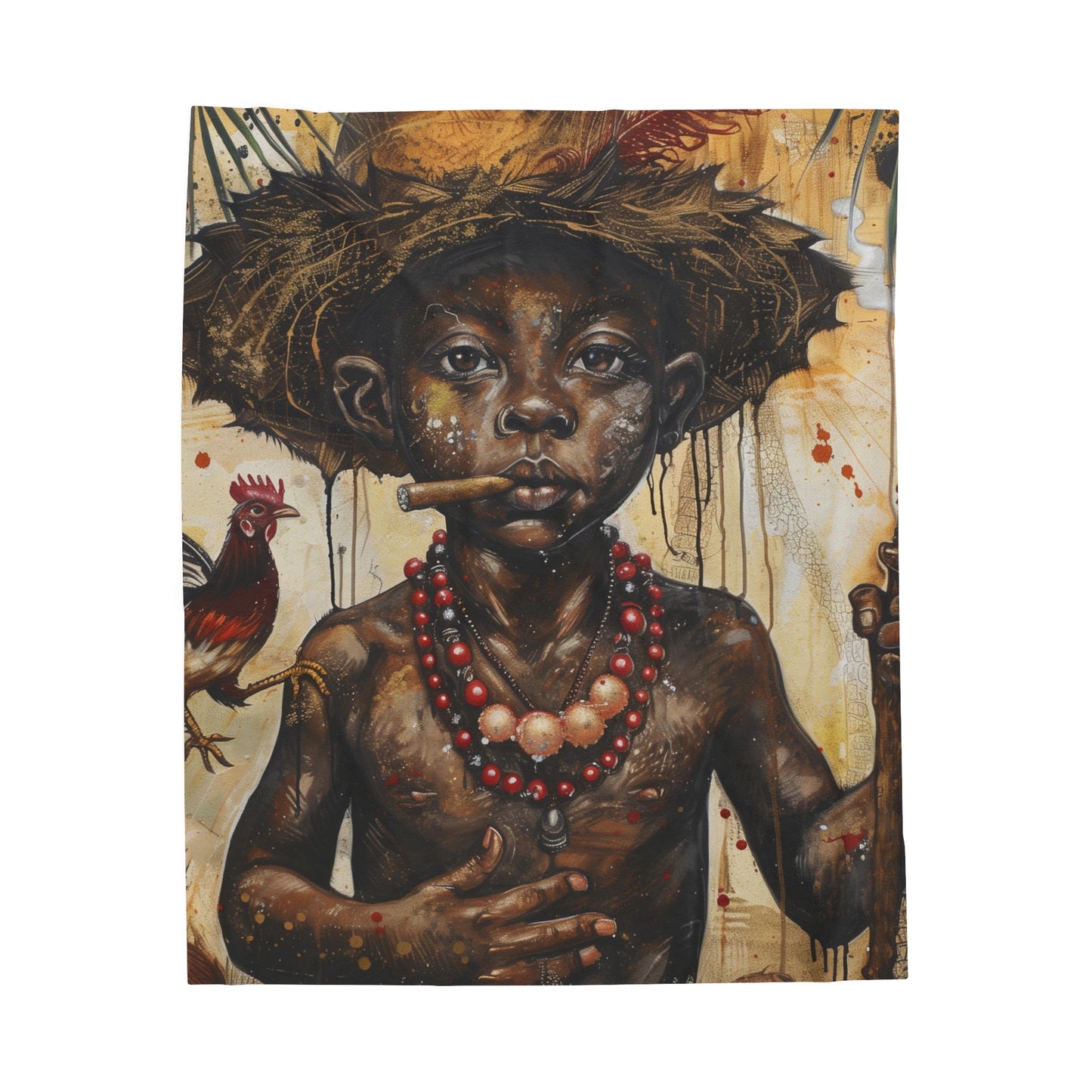 Orisha Elegua Blanket | African Deity | Yoruba | Santeria