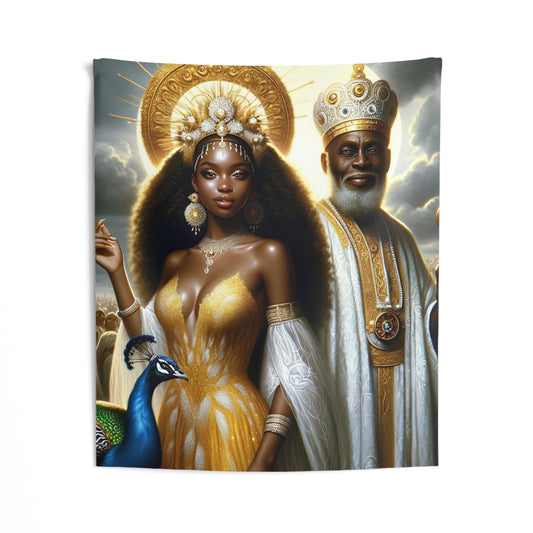 Orisha Oshun  & Obatala Tapestries | Wall Art | Yoruba | Santeria