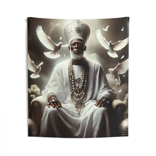 Orisha Obatala Indoor Wall Tapestry - Panel De Trono