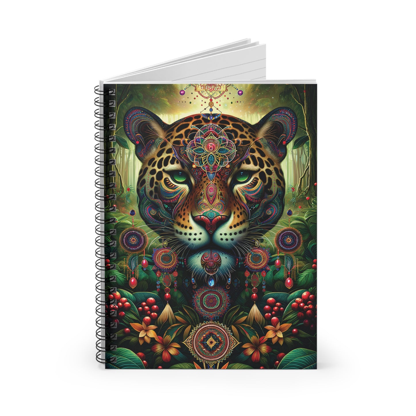 Jaguar  Ayahuasca Vision  Spiral Notebook - Ruled Line