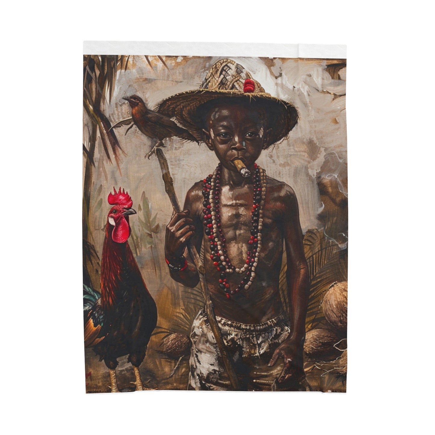 Orisha Elegua Blanket | African Deity | Yoruba | Santeria