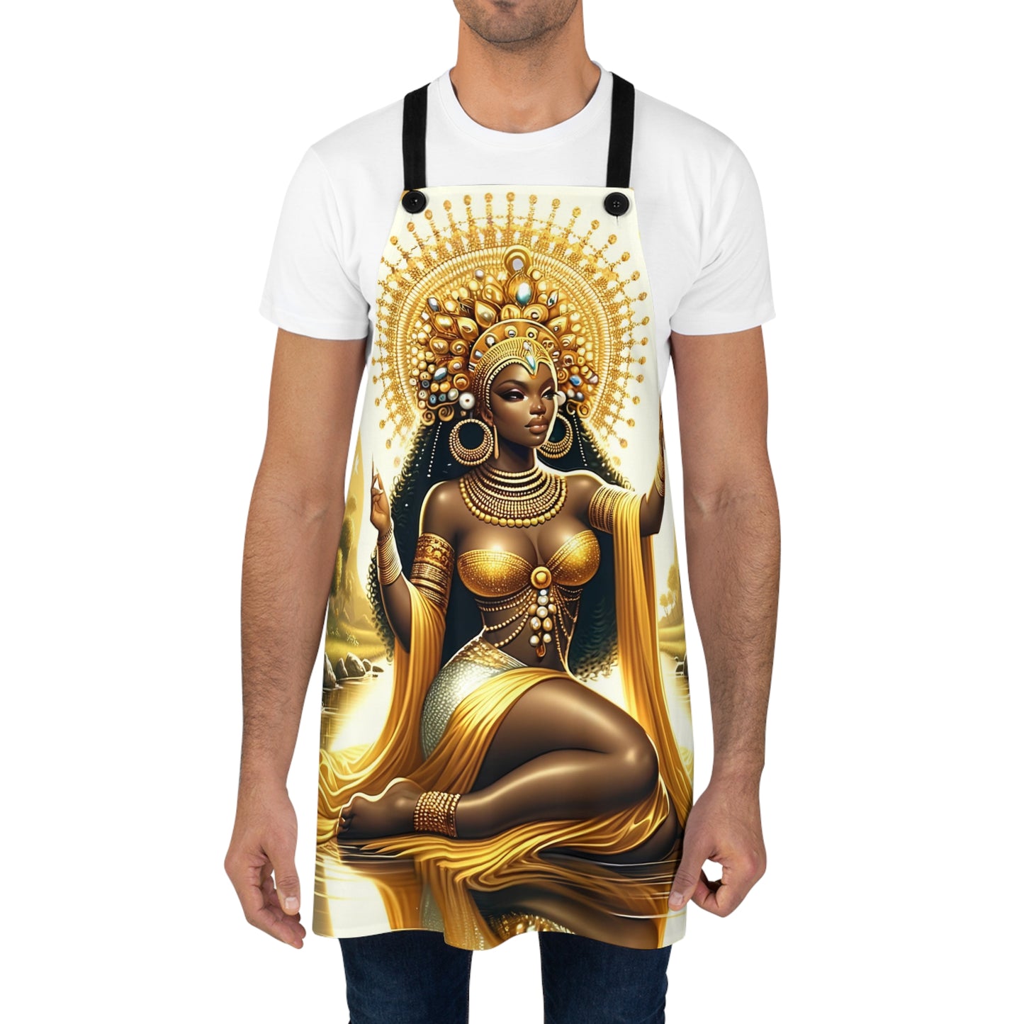 Apron Oshun| Gift for Her| Santeria | Regla De Ocha