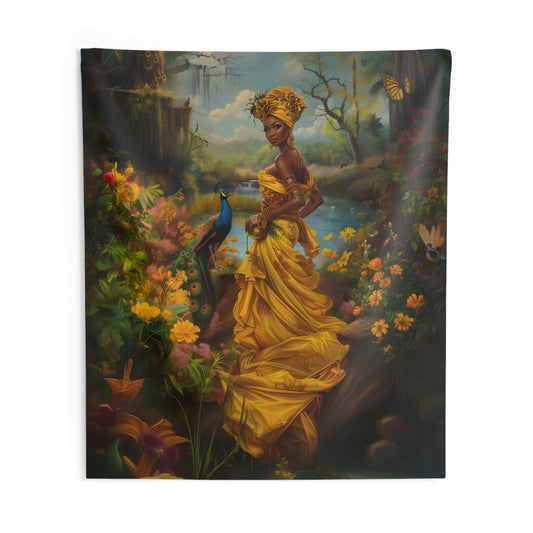 Tapestry - Oshun | Panel De Trono | | Regla De Ocha | Wall Art Print | Wall Art Tapestries | Home Decor Wall Art | Wall Art | Spiritual Art