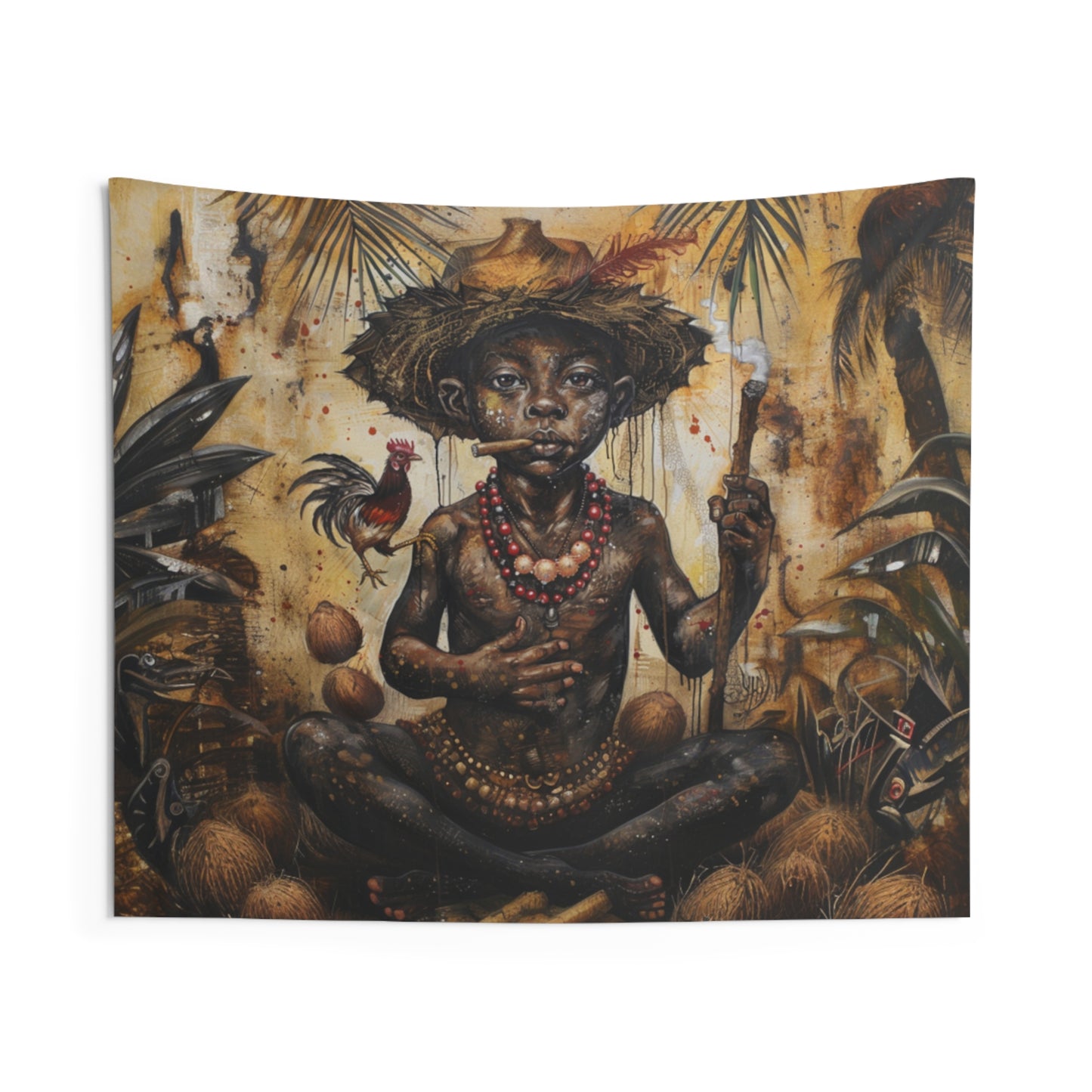 Orisha Elegua Tapestries | Wall Art | Yoruba | Santeria