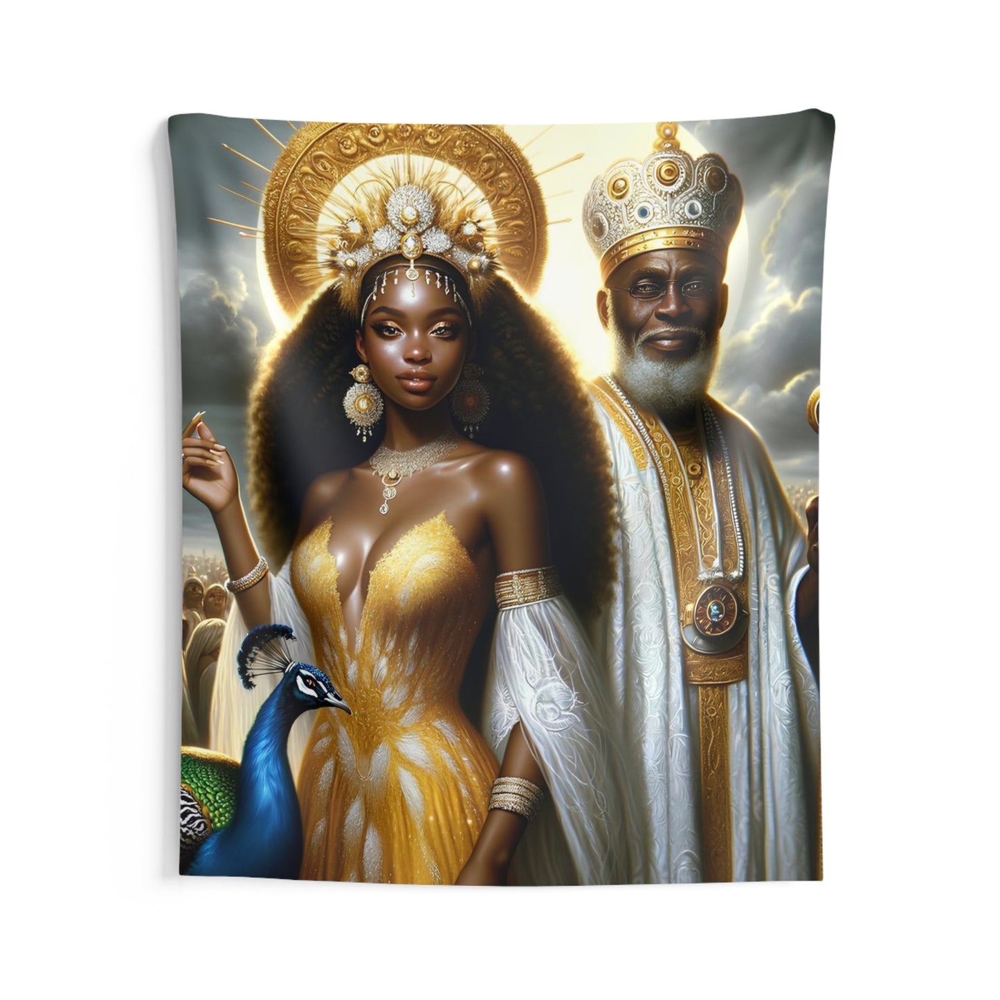 Orisha Oshun  & Obatala Tapestries | Wall Art | Yoruba | Santeria