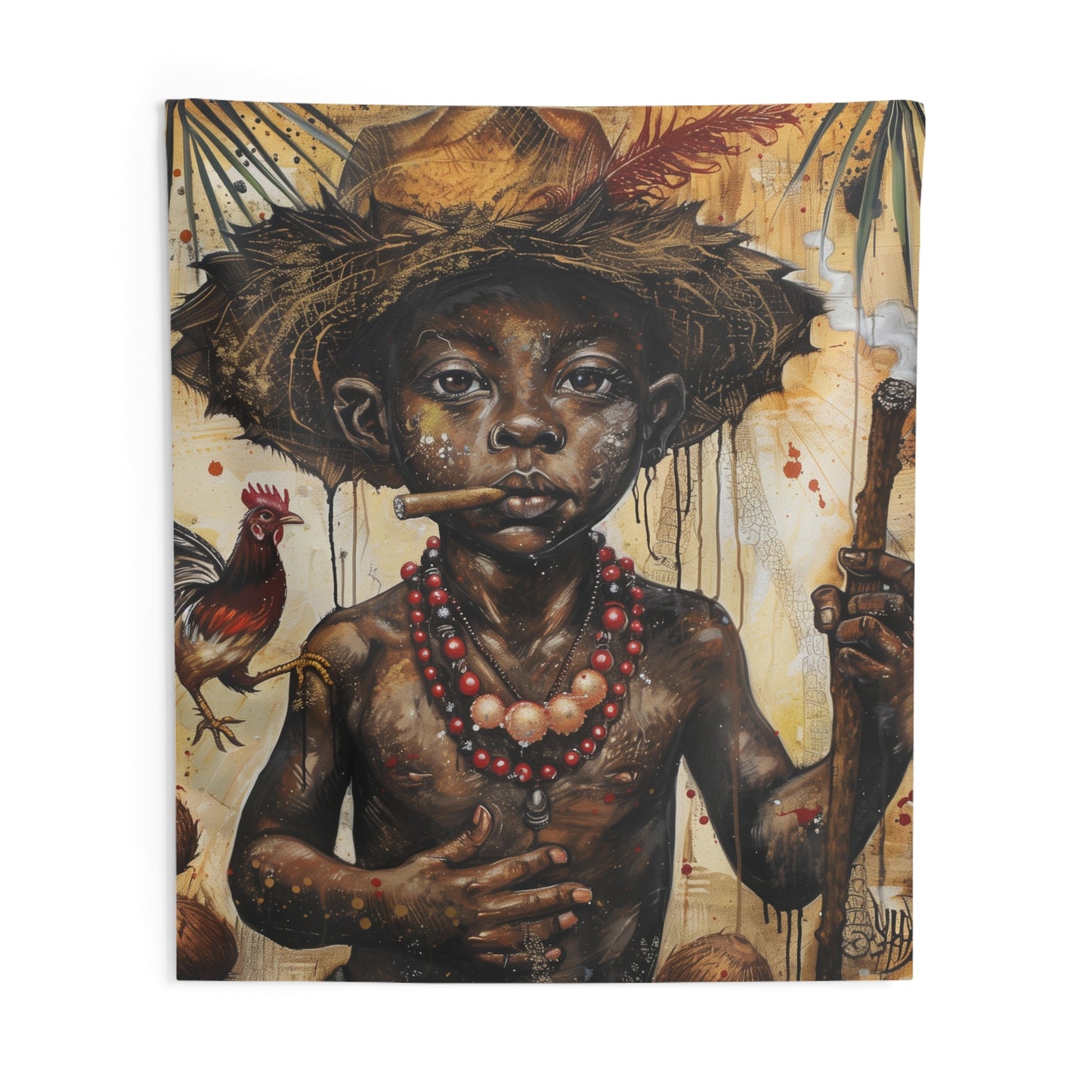 Orisha Elegua Tapestries | Wall Art | Yoruba | Santeria