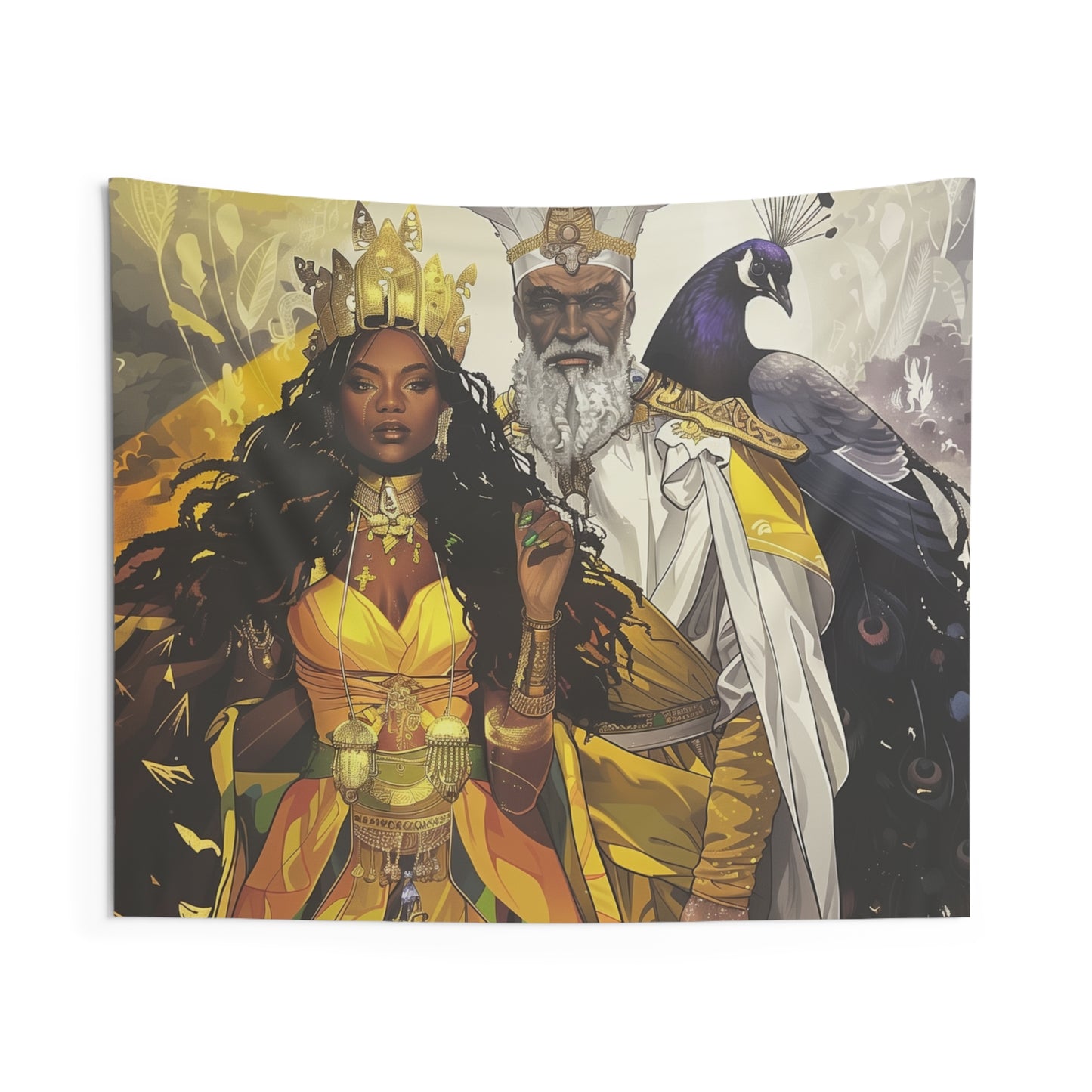 Orisha Oshun  & Obatala Tapestries | Wall Art | Yoruba | Santeria