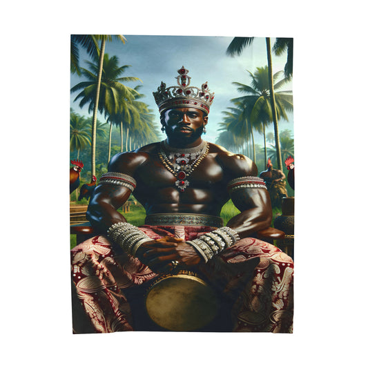 Orisha Shango Blanket | African Deity | Yoruba | Santeria