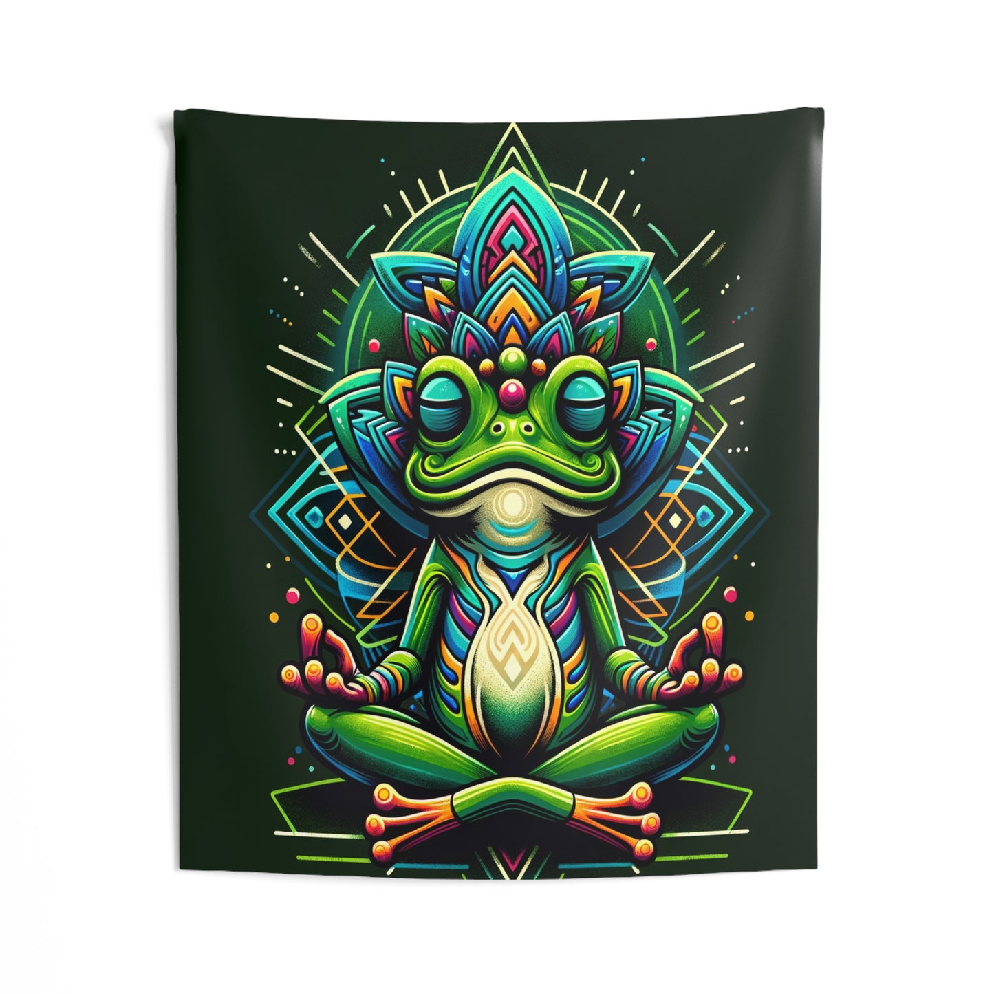 Tapestry - Kambo Frog | Spiritual Gift | Home Decor | Wall Hanging Tapestry