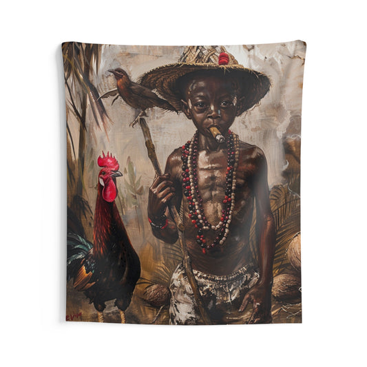 Tapestry - Elegua | Wall Art Tapestries | Home Decor Wall Art | Wall Hanging Tapestry | Yoruba | Santeria | Regla De Ocha