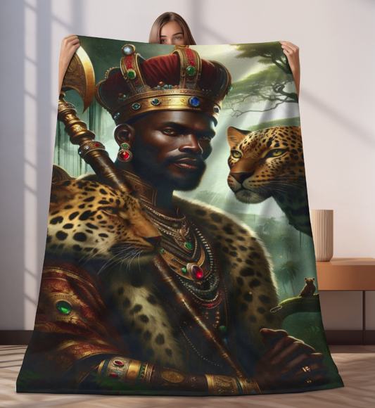 Orisha Shango Blanket | African Deity | Yoruba | Santeria